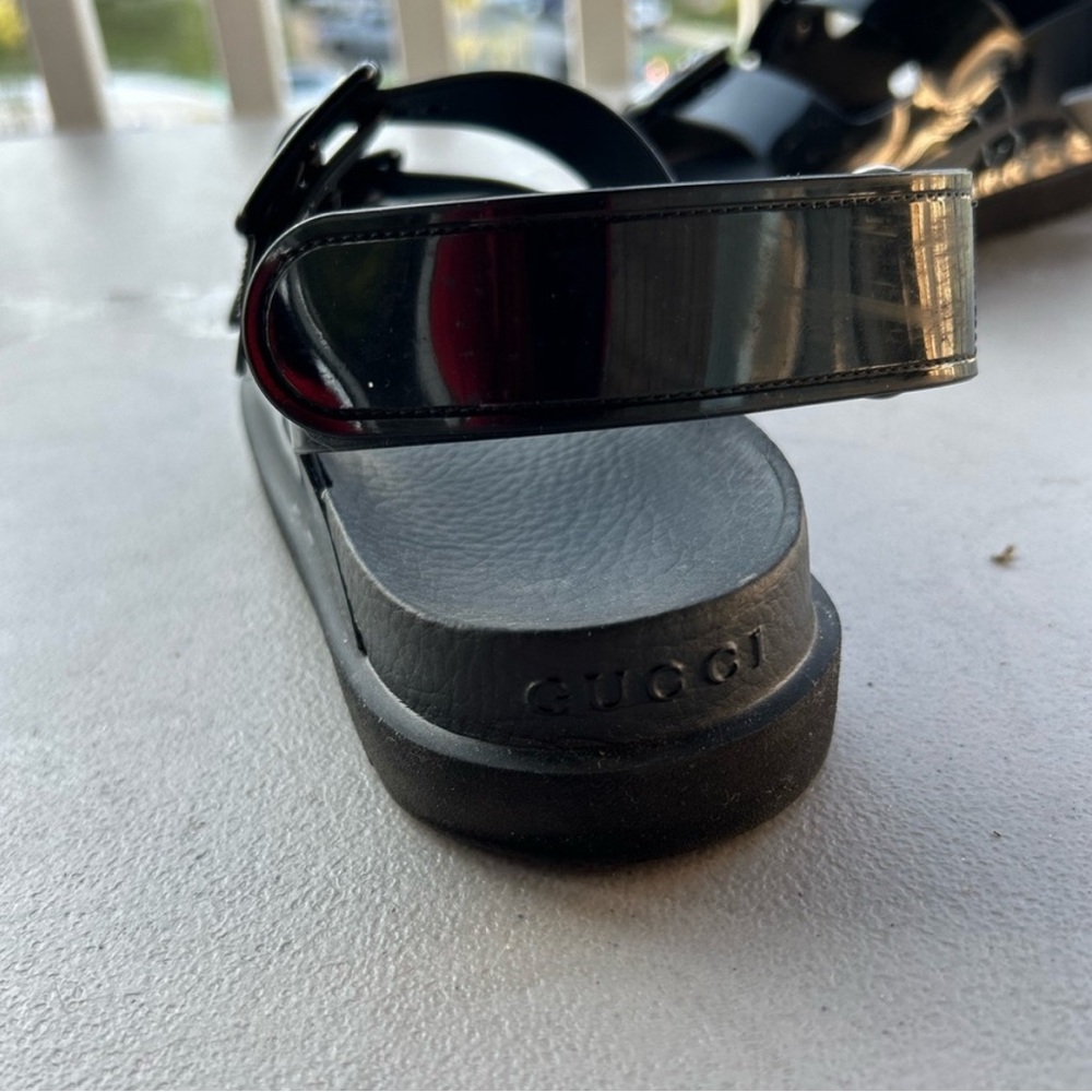 Gucci Black Sandals with Buckles - Picture 3 of 5